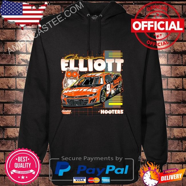 Chase elliott richard childress racing team collection hooters shirt