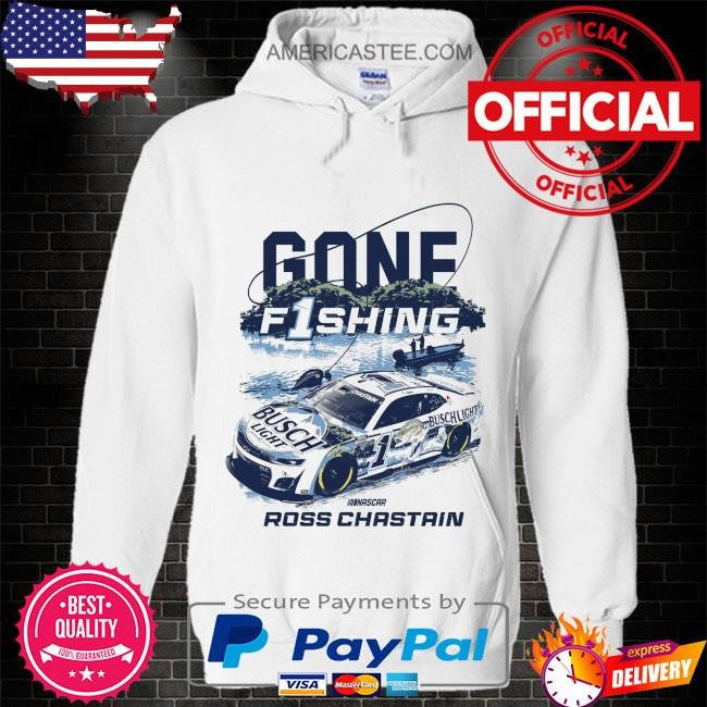 Chastain gone fishing busch light car shirt