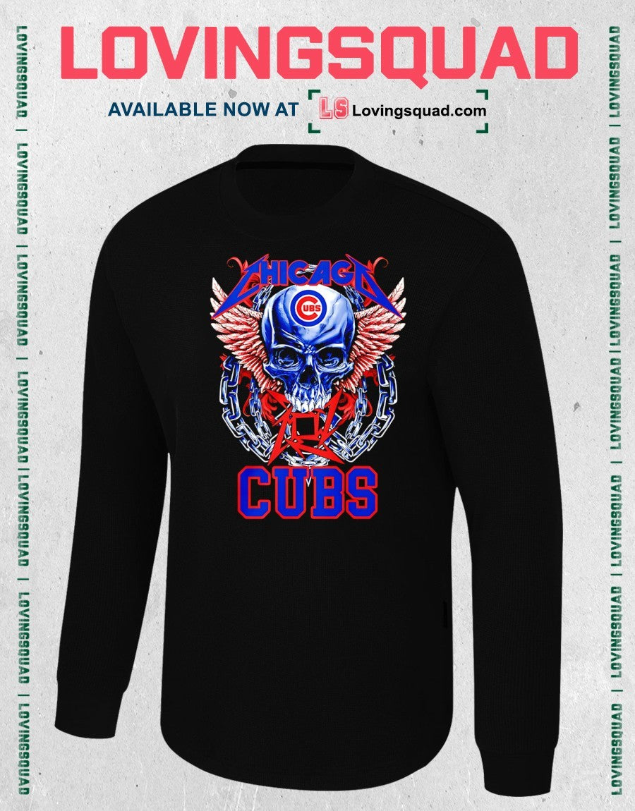 Chicago Cubs Skull Graphic Shirt