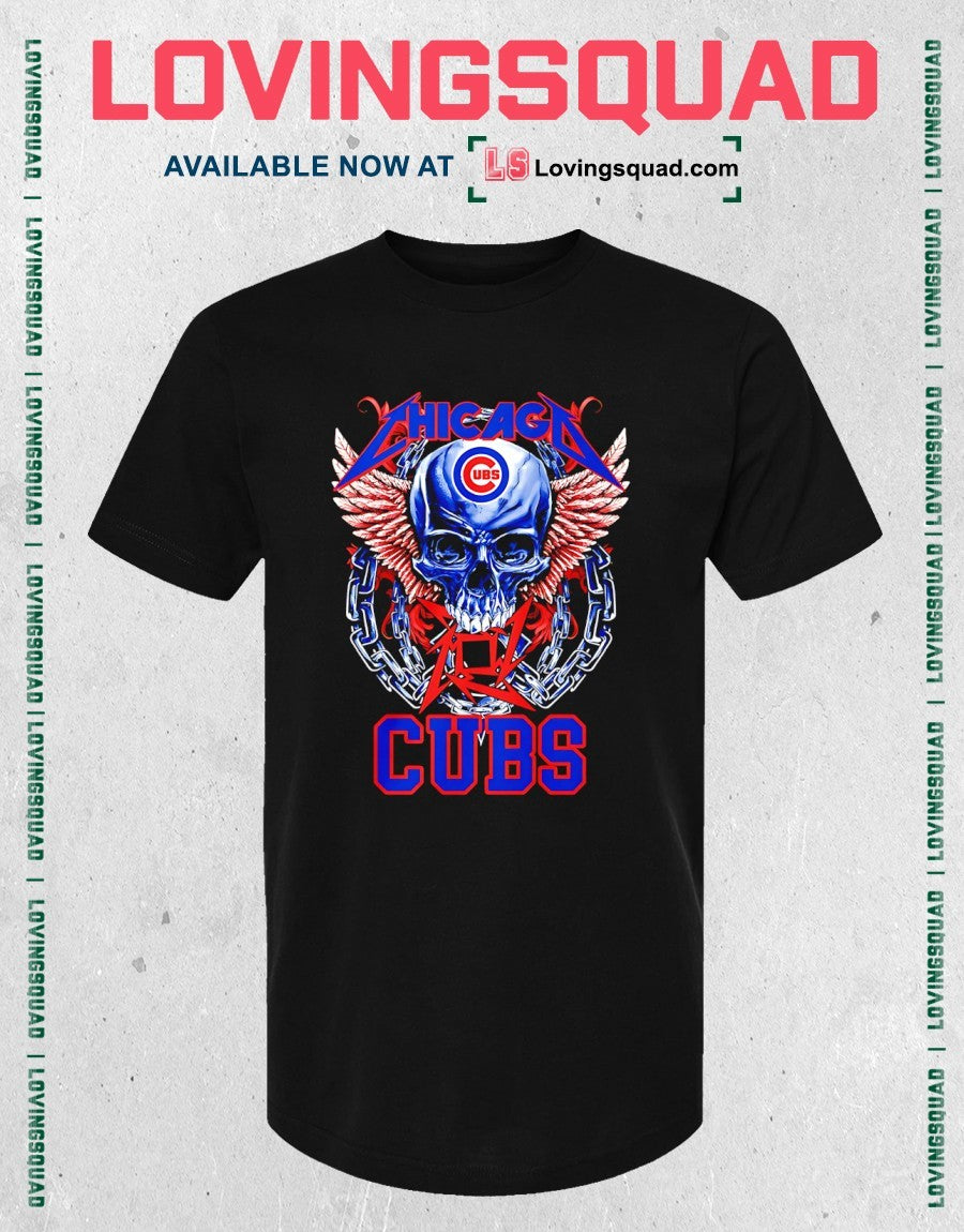 Chicago Cubs Skull Graphic Shirt