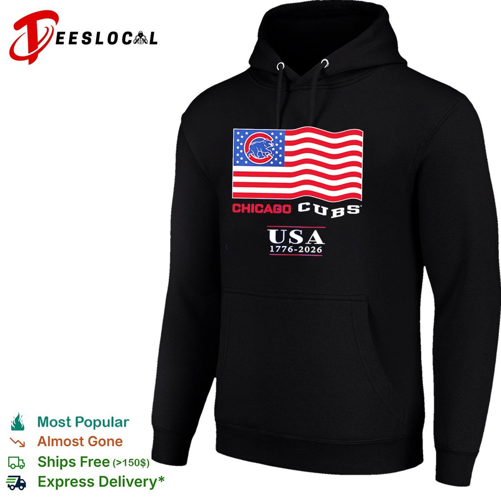 Chicago Cubs USA 1776 2026 American Flag Logo MLB shirt