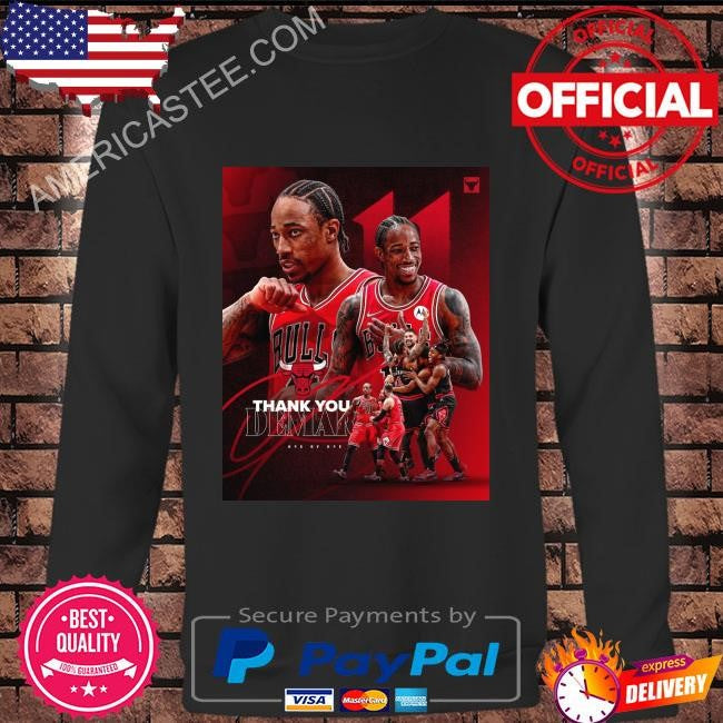 Chicago bulls demar derozan thank you for everything shirt