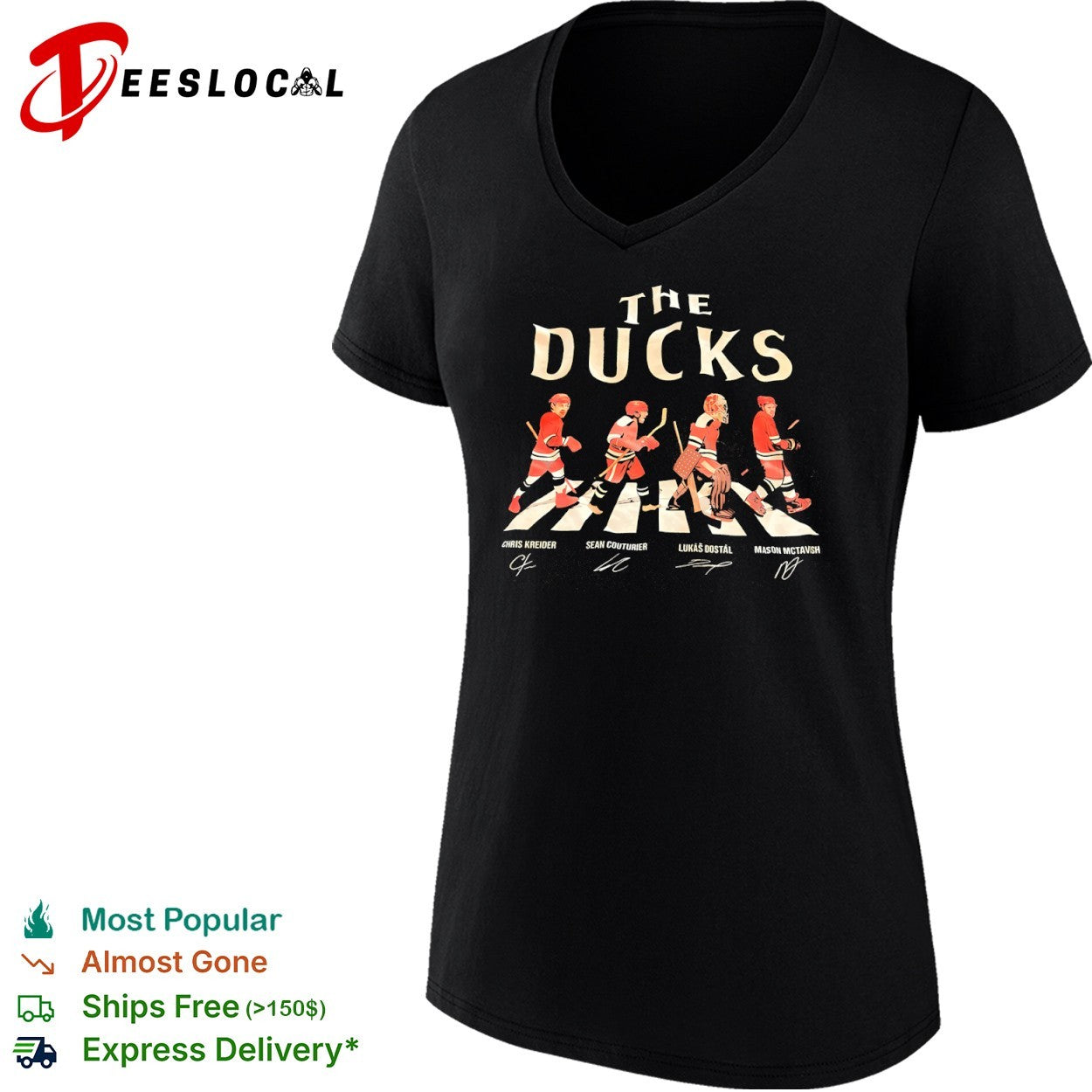 Chris Kreider Sean Couturier Lukas Dostal Mason McTavish The Ducks crosswalk shirt
