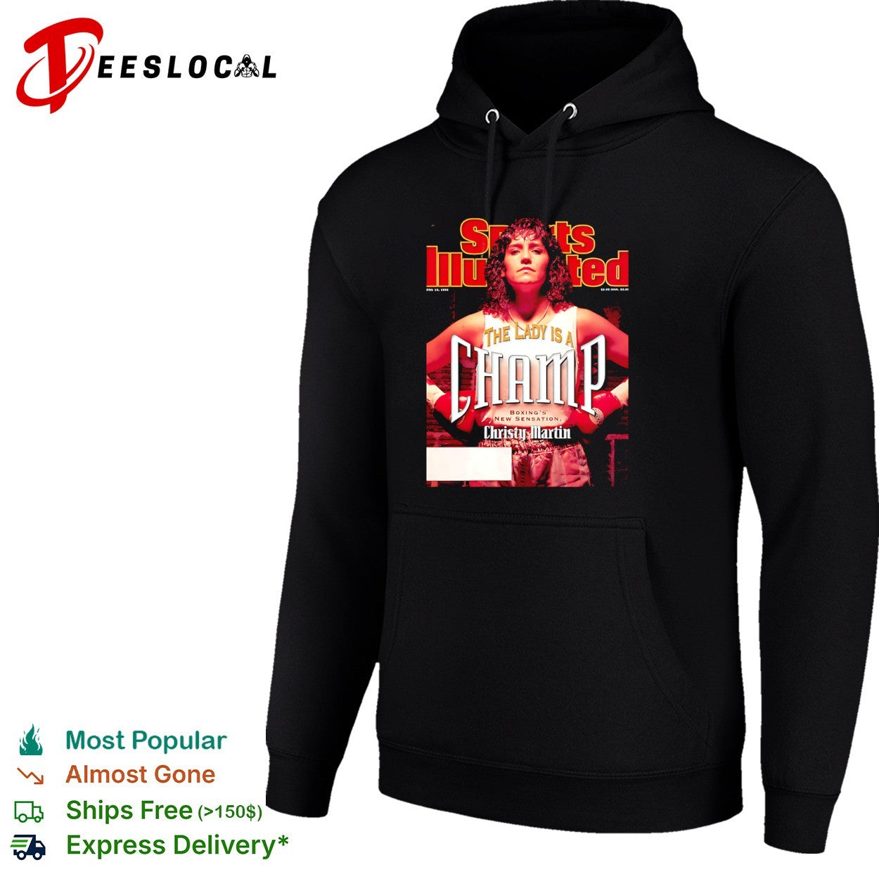 Christy Martin Sports Illustrated the lady is a champ boxings new sensation magazine shirt