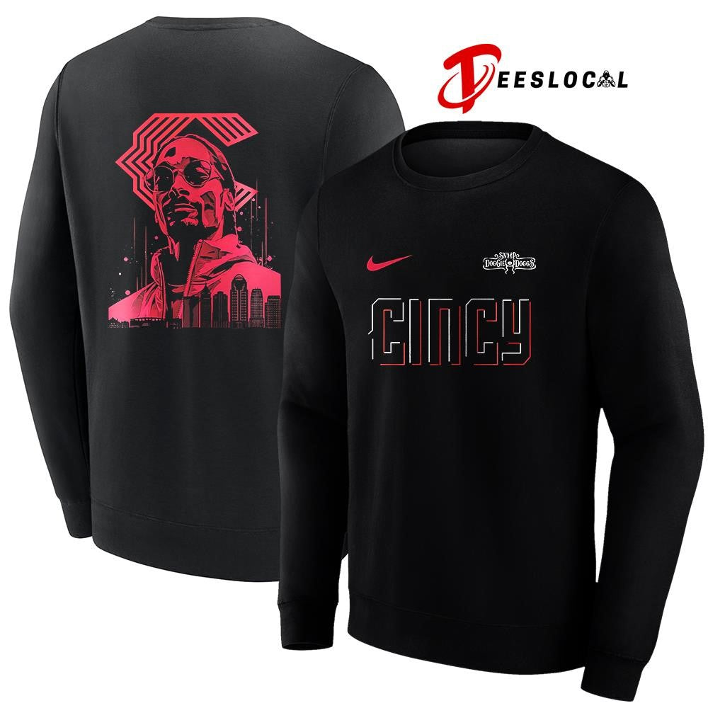 Cincinnati Reds x Snoop Dogg Post Game concert portrait graphic shirt