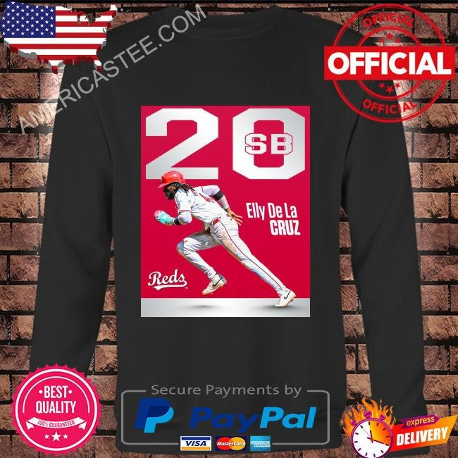 Cincinnati reds the first player to 20 and 21 stolen bases is elly de la cruz shirt