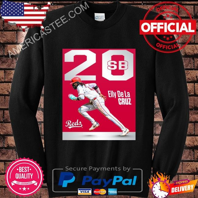 Cincinnati reds the first player to 20 and 21 stolen bases is elly de la cruz shirt