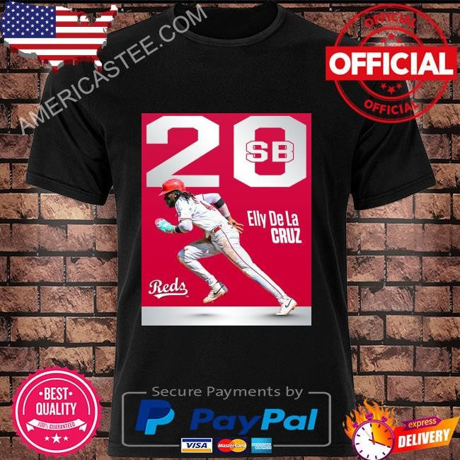 Cincinnati reds the first player to 20 and 21 stolen bases is elly de la cruz shirt