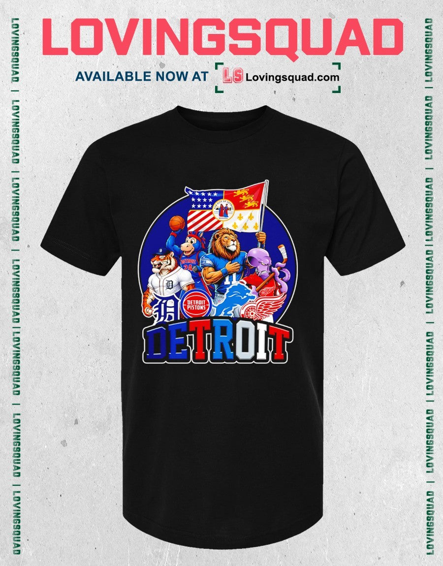 City Series Detroit Mascots Graphic Shirt