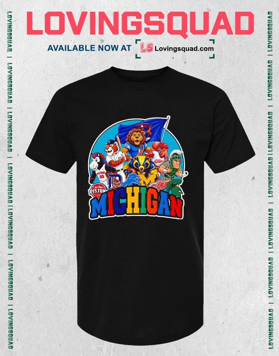 City Series Michigan Mascots Graphic Shirt