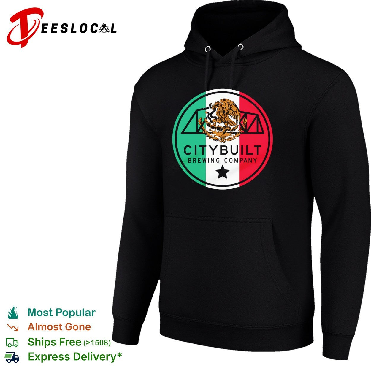 Citybuilt Brewing Company Mexico Flag Eagle Shirt