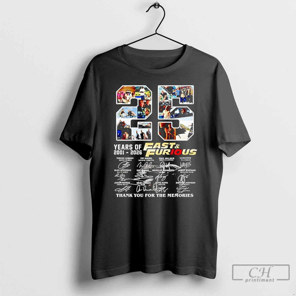 Classic 25 Years Fast Furious 2001 2026 Thank You Memories T-Shirts, Hoodie, Sweatshirt