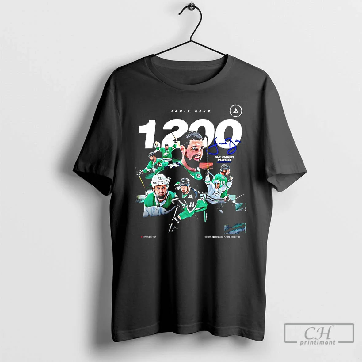 Classic Dallas Stars Jamie Benn Nhl Point 1200 Signature T-Shirts, Hoodie, Sweatshirt