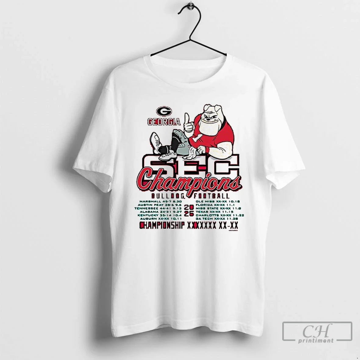 Classic Georgia Bulldogs 2025 Sec Football Conference Champions Recap T-Shirts, Hoodie, Sweatshirt