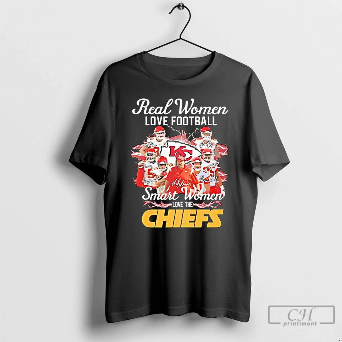 Classic Real Love Football Smart Love Kansas City Chiefs Signatures Team Logo T-Shirts, Hoodie, Sweatshirt
