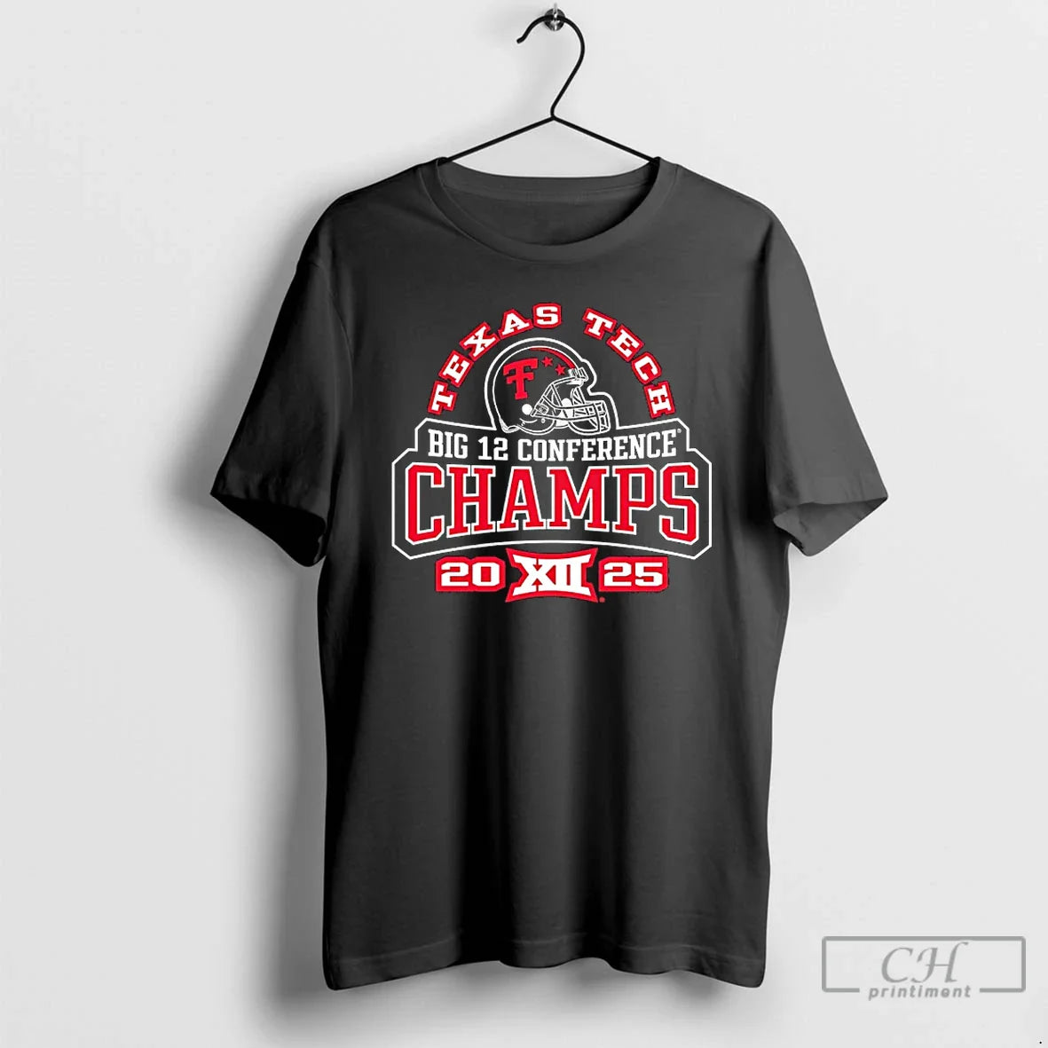 Classic Texas Tech Red Raiders 2025 Big 12 Conference Champions Helmet T-Shirts, Hoodie, Sweatshirt