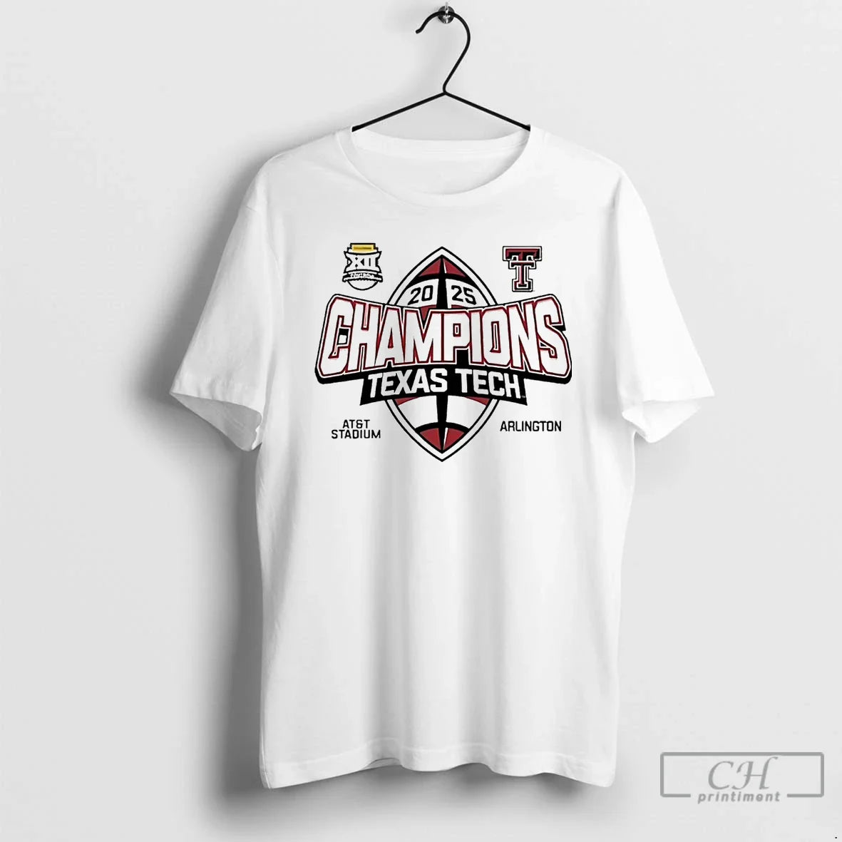 Classic Texas Tech Football 2025 Big 12 Champions Att Stadium T-Shirts, Hoodie, Sweatshirt