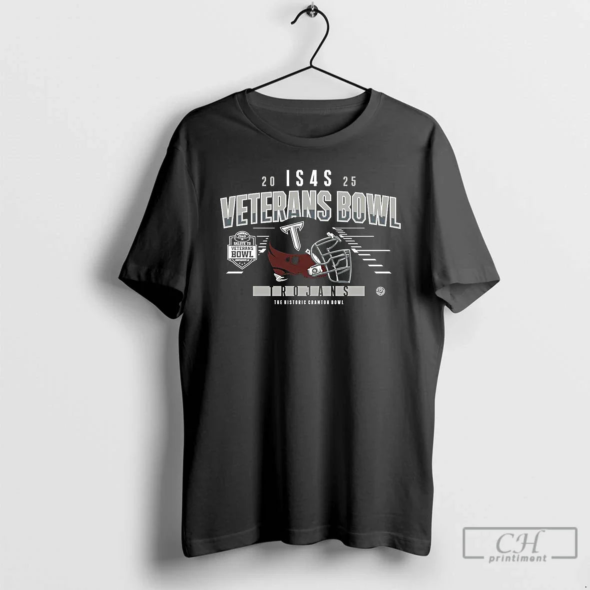 Classic Troy Trojans 2025 Salute Veterans Bowl Helmet T-Shirts, Hoodie, Sweatshirt