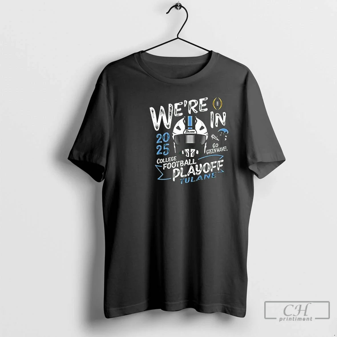 Classic Were Tulane Green Wave Green 2025 Cfp Bound Go Green Wave Circle Black T-Shirts, Hoodie, Sweatshirt