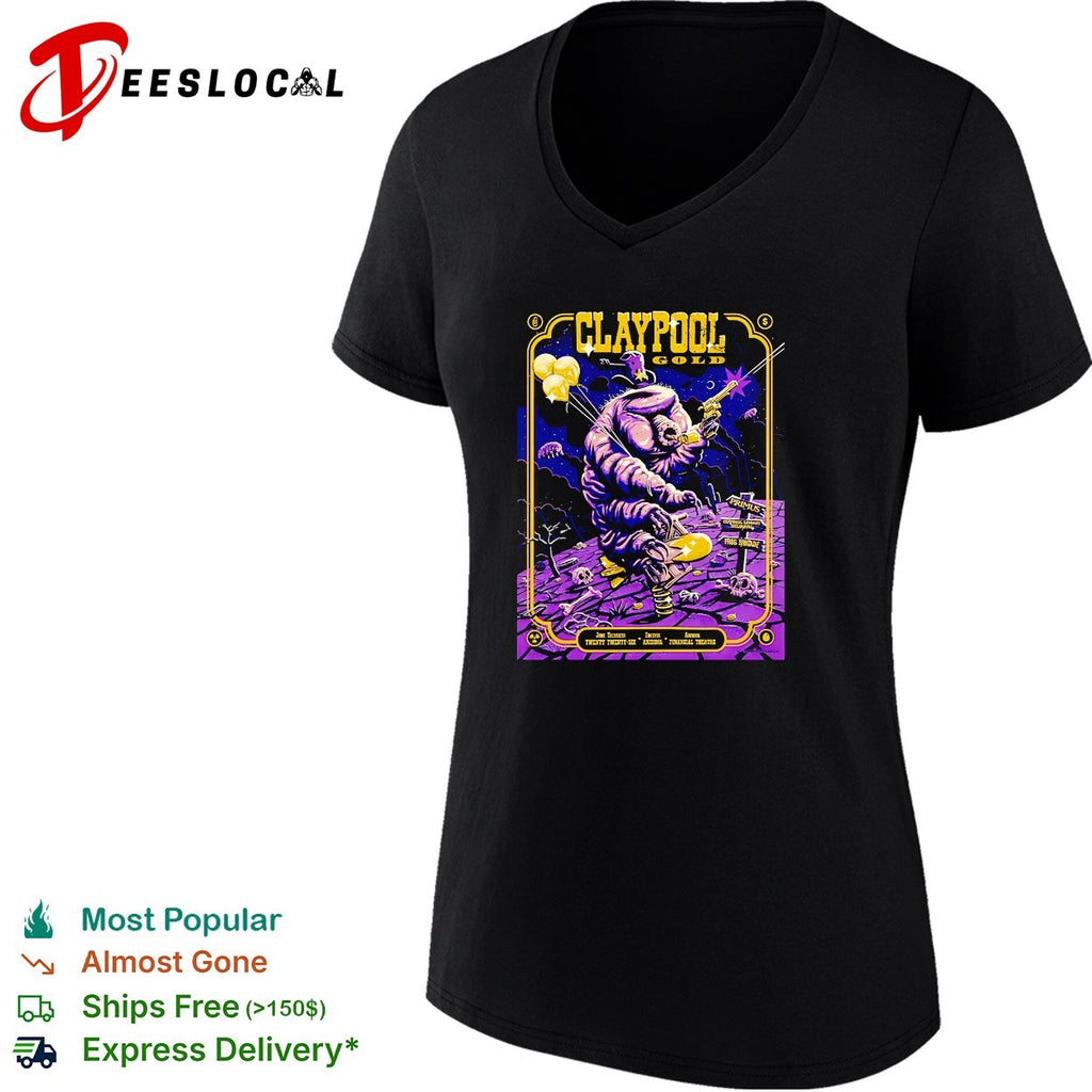 Claypool Gold Primus Claypool Lennon Delirium and Frog Brigade Theatre On June 30 2026 shirt