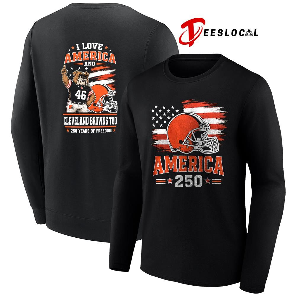 Cleveland Browns 250 years of freedom mascot shirt