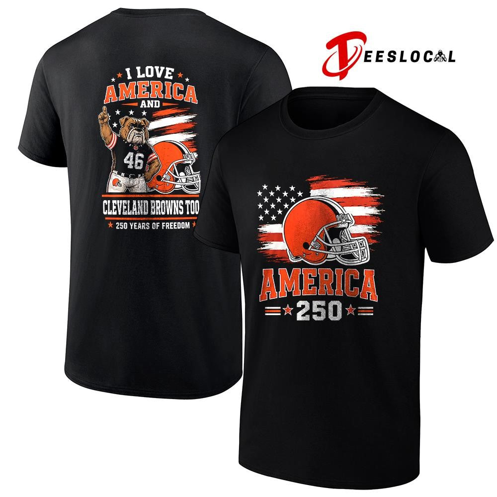 Cleveland Browns 250 years of freedom mascot shirt