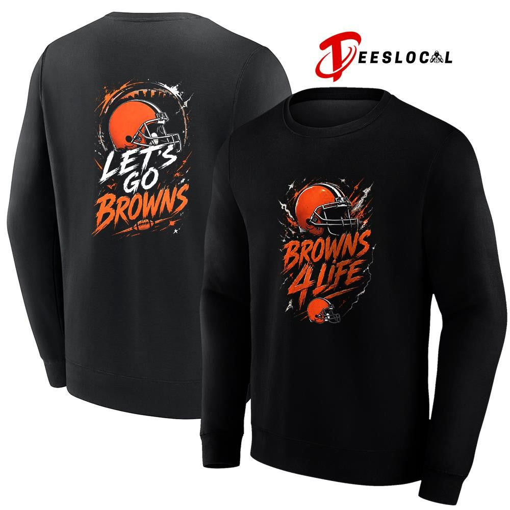 Cleveland Browns x fan 4 life graphic shirt