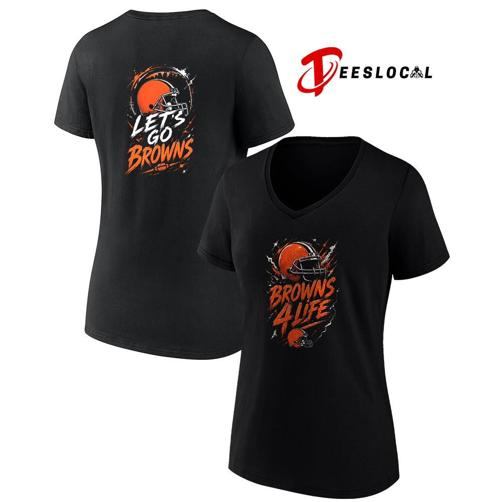 Cleveland Browns x fan 4 life graphic shirt