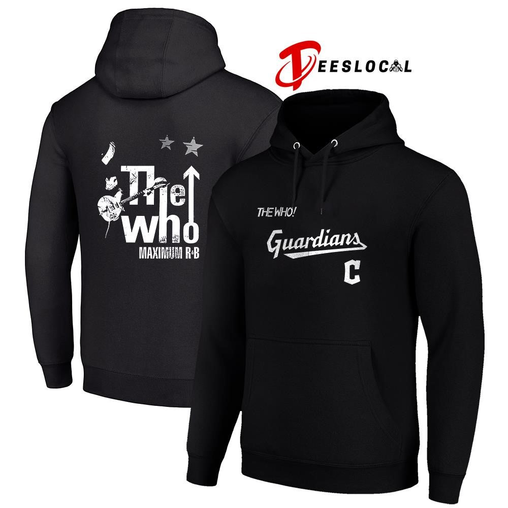 Cleveland Guardians The Who Maximum R B North American Farewell tour graphic shirt