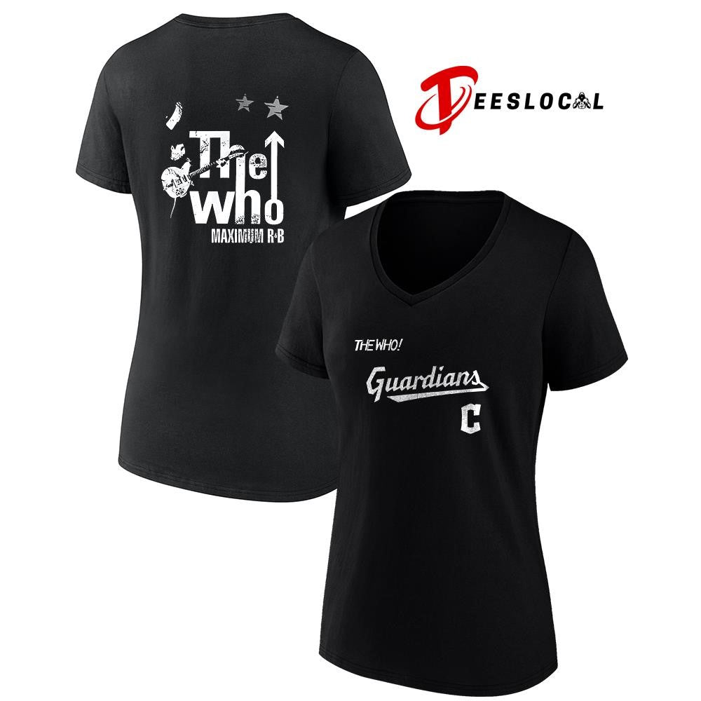 Cleveland Guardians The Who Maximum R B North American Farewell tour graphic shirt