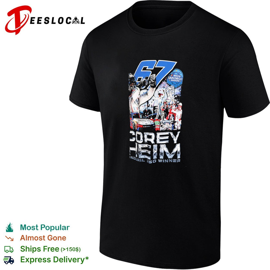 Corey Heim 67 NASCAR San Diego Weekend Manduril 250 Winner Toyota Camry Racing shirt