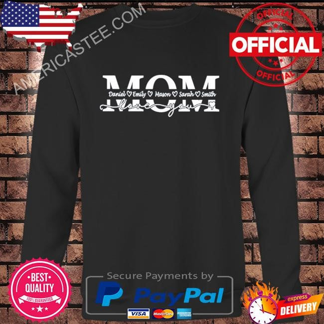 Customized Childs Love You Mom T-Shirt
