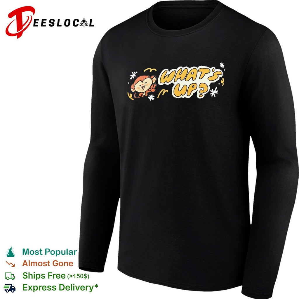 Cute Monkey Character What Is Up Shirt