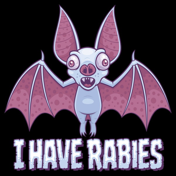 Cute Unhinged Rabid Albino Bat