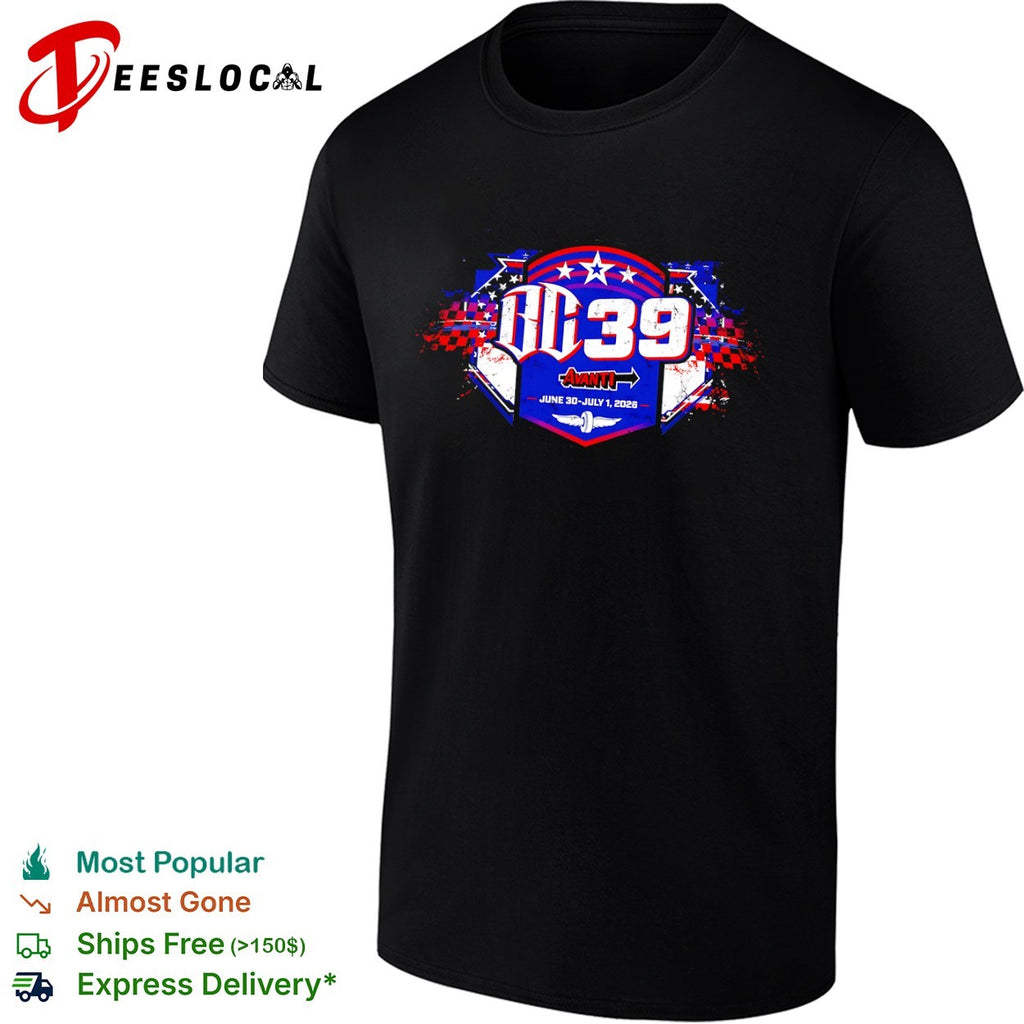 DC 39 Avanti June 30 July 1 2026 racing event logo shirt