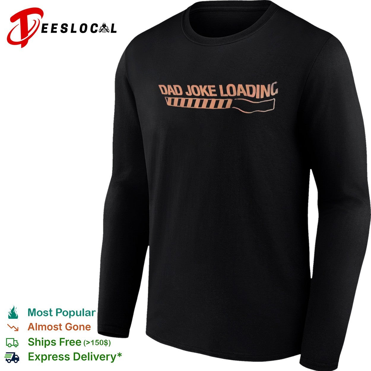 Dad joke loading progress bar shirt