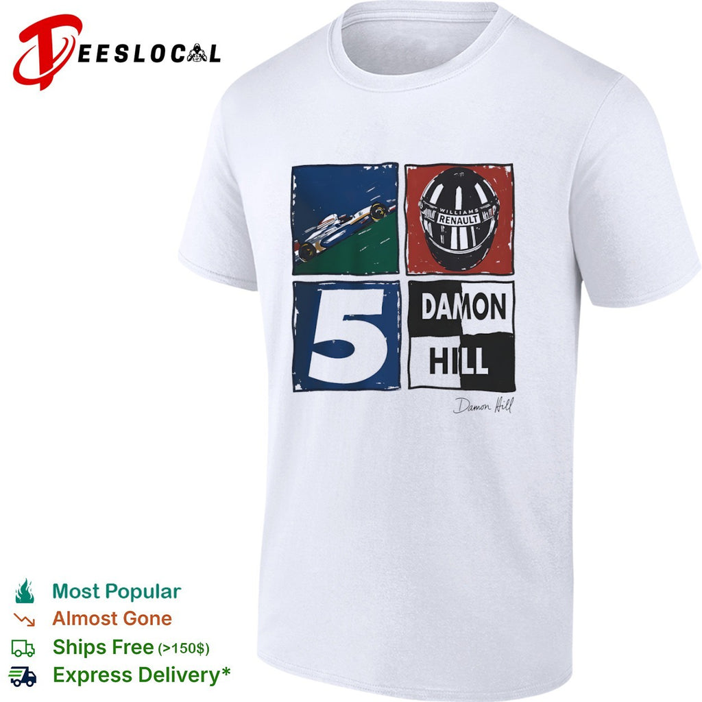 Damon Hill Williams Renault F1 Racing 5 Champion Formula 1 shirt