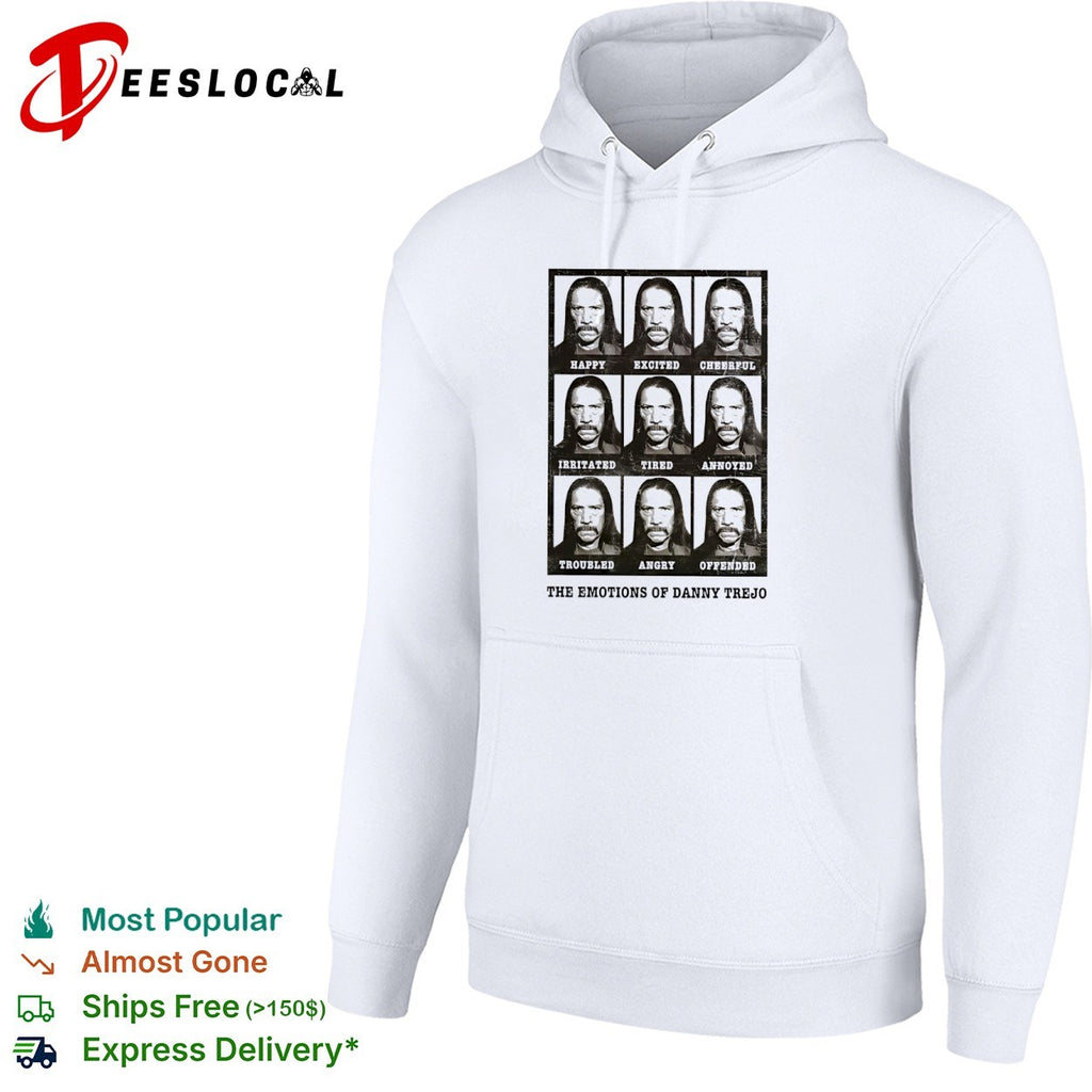 Danny Trejo The emotions grid face photo shirt