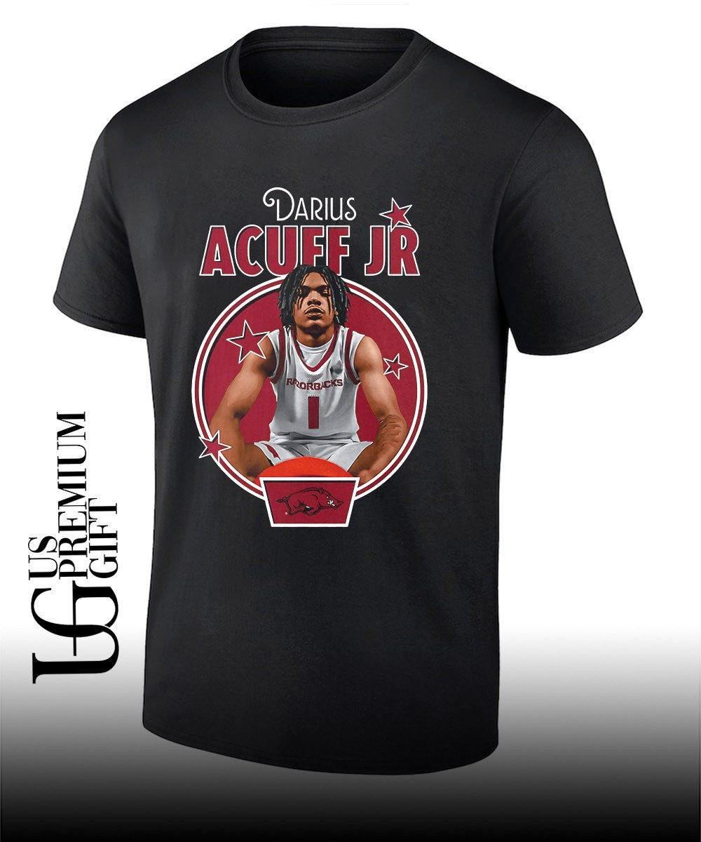 Darius Acuff Jr. Arkansas Razorbacks men’s basketball Portrait shirt