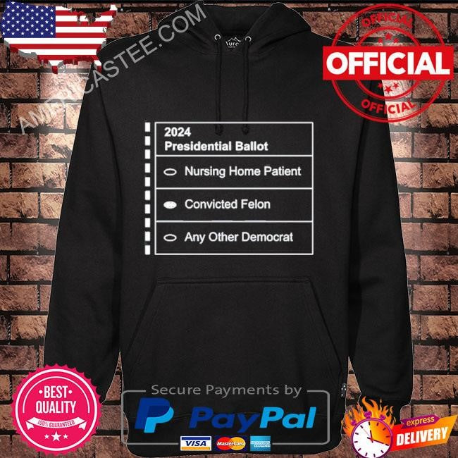 David J Harris Jr Wearing 2024 Presidential Ballot Tee Shirt