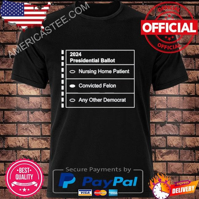 David J Harris Jr Wearing 2024 Presidential Ballot Tee Shirt