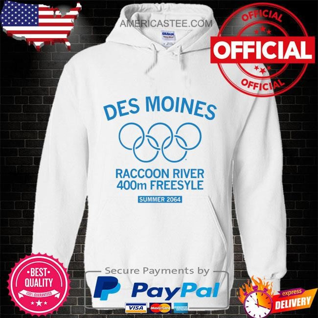 Des moines raccoon river 400m freestyle. summer 2064 shirt