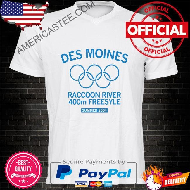 Des moines raccoon river 400m freestyle. summer 2064 shirt