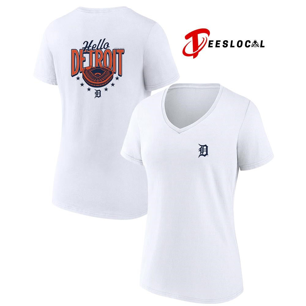Detroit Tigers hello Detroit stadium graphic shirt