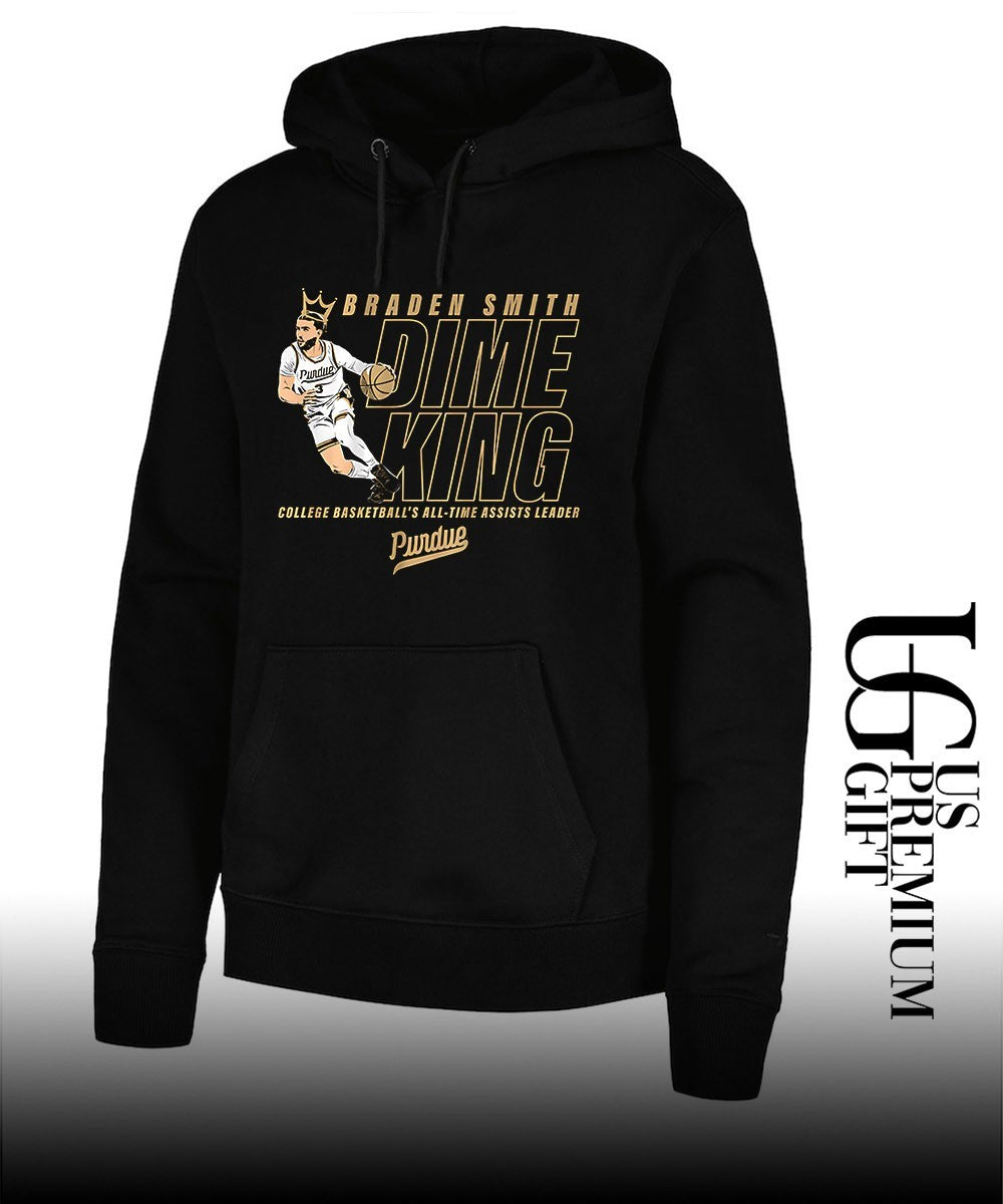 Dime King Braden Smith All-Time Assists Leader Purdue Boilermakers men’s basketball shirt