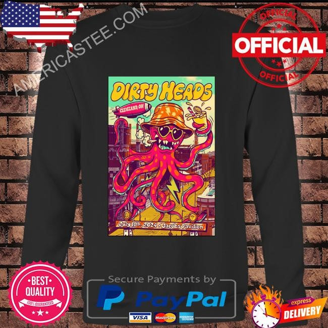 Dirty Heads July 11th, 2024 Jacobs Pavilion Cleveland, Ohio Tour shirt