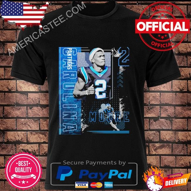 Dj moore football paper poster panthers 2 shirt