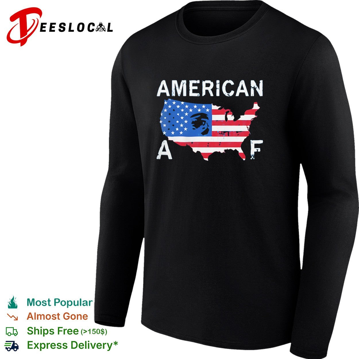 Donald Trump US map American af shirt