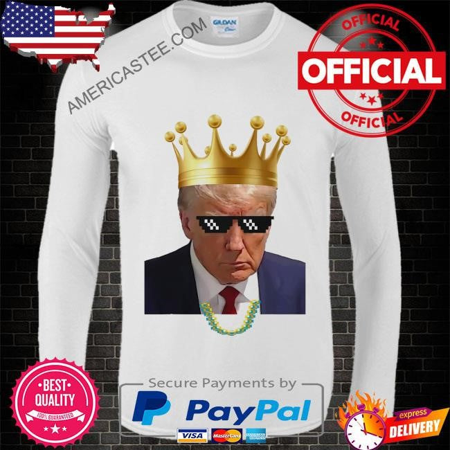 Donald Trump king Trump mug shot aug. 2024 thug life retro shirt