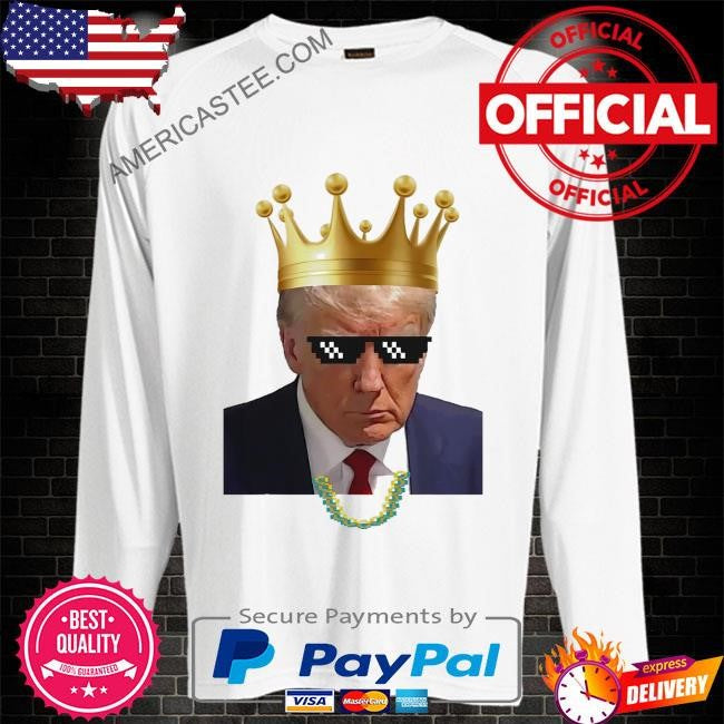 Donald Trump king Trump mug shot aug. 2024 thug life retro shirt